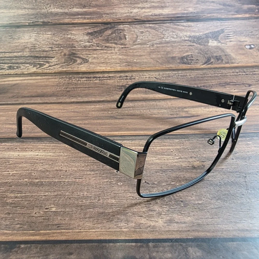Carrera Safilo Globetrotter 4 Sunglasses Black Rectangle 61-16-135 FRAMES ONLY